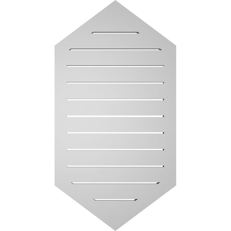 Pente verticale verticale en uréthane 9 pi, H 38 po x l 20 po x P 1,5 po