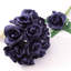 Lot de 2 roses bleu marine | 100 pièces de charmes de fleurs océaniques en soie pour mariage, centres de table et bricolage
