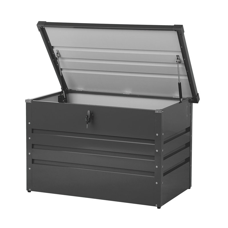 WFX Utility Amante 100cm W 300L Water Resistant Metal Lockable Deck Box, Grey