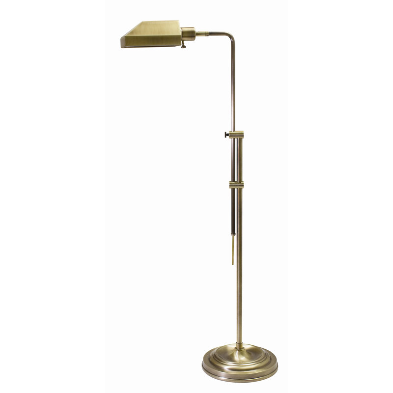 Ronna 52.5'' Task Floor Lamp, Antique Brass