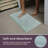 Lavish Home 2PC Bathroom Rugs - 2575 GSM Reversible Cotton Bathroom Mat Set-Machine Washable Bath Mats for Bathroom, Kitchen, Laundry Room (Seafoam)-454925385