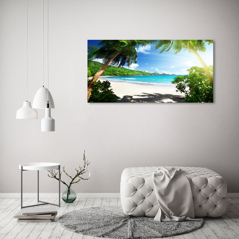 Seychelles Beach - Wrapped Canvas Print