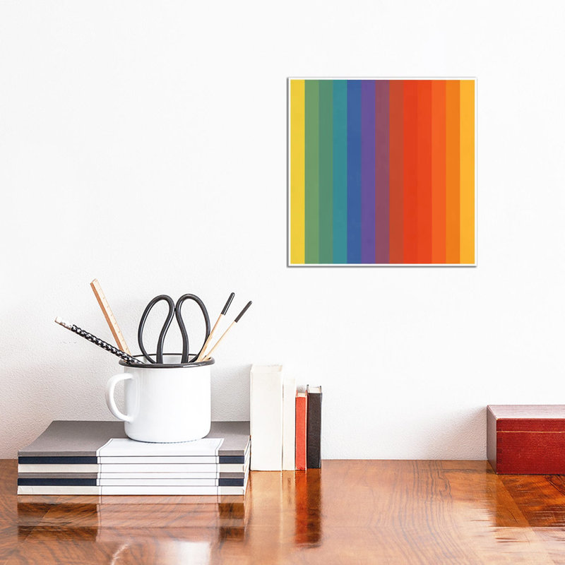 Modern Art- Pride Pattern by 5by5collective - Wrapped Canvas Print, 30.48 cm H x 30.48 cm W