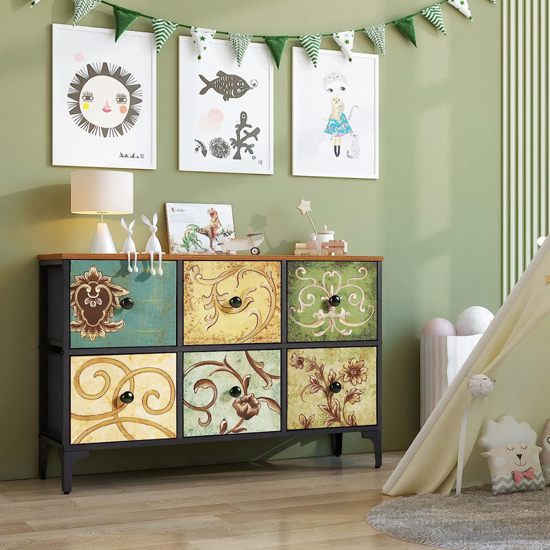 Commode 6 tiroirs Hinderich