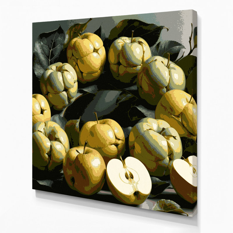 «Fruit Sugar Apple», art mural sur toile, H 12 po x l 12 po