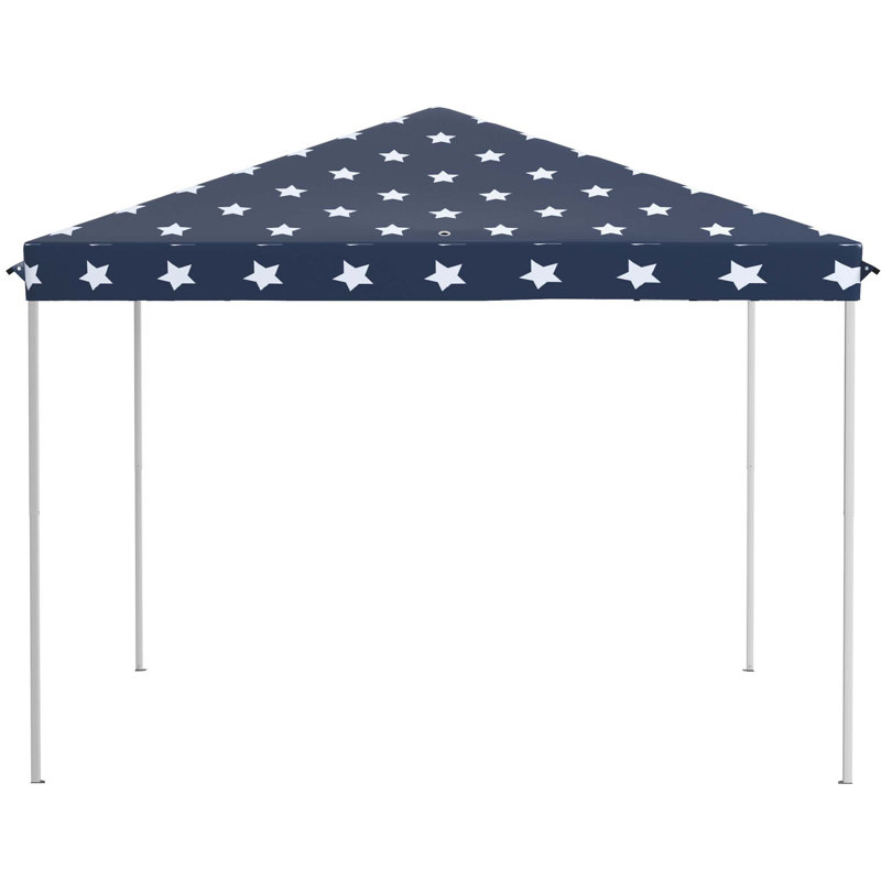 Outsunny 10' X 10' Pop Up Canopy Tent With Netting, Instant Gazebo, Ez Up Screen House Room With Carry Bag, Height Adjustable, For Outdoor, Garden, Patio