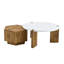 Ensemble de tables basses polyvalentes en MDF pour meubles de salon élégants