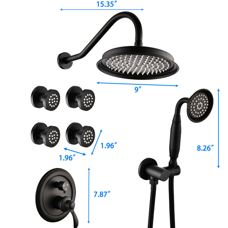 325662588-C89E Bathroom Bath Shower Mixer