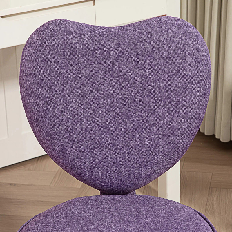 Chaise de bureau Heart Love, Mauve