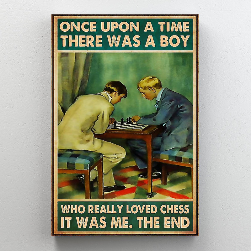 «Who Really Lived Chess», impression rectangulaire sur toile 1 pièce, H 20 po x l 16 po x P 1,25 po