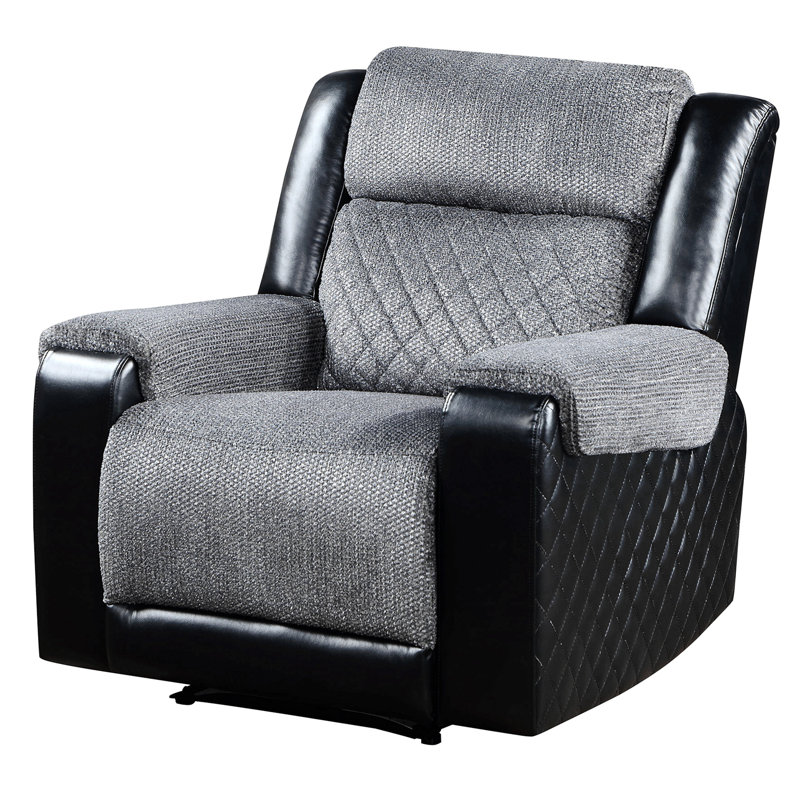 Fauteuil inclinable gris / noir Alicia