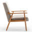 Fauteuil Camel moderne de 24,93 po de largeur. Conception en bois massif pour plus de stabilité. Assemblage facile et propreté. Cadre de ton moyen. Rembourrage en mousse confortable. Revêtement élégant en microfibre.-418062238