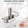 4 in. Centerset Double Handles Waterfall Spout Bathroom Sink Faucet with Pop-up Drain