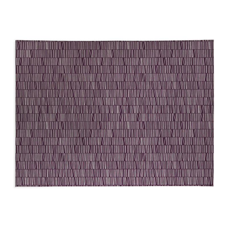 Bookcase Low Profile Kitchen Mat, Eggplant, Rectangle 5' x 7'