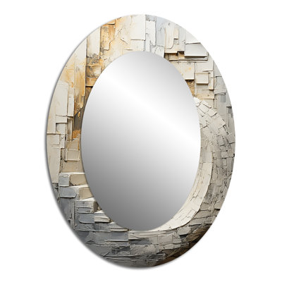 Miroir mural doré doré