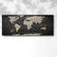 Toile tendue avec carte du monde rétro-1698661255