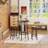 3-Piece Dining Table Set, Modern Bar Table Set, Pub Table And Chair Set, Round Table Set, Counter-Height Dining Table Set With 2 Stools, Dining Table And Chairs Set For Home, Farmhouse, Restaurant, Cafe, Kitchen, Breakfast Nook, Living Room, Pub