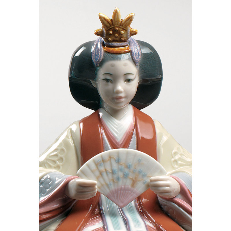 Hinamatsuri Festival Figurine, Bleu/rouge