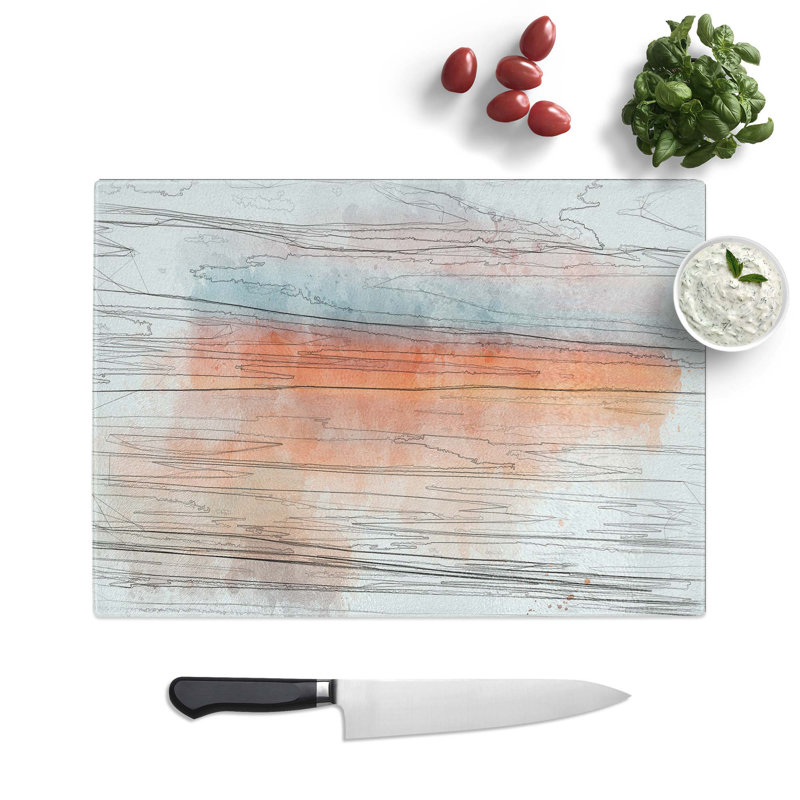 Glass High in The Sky in Abstract Chopping Board, 39 cm W x 28.5 cm L