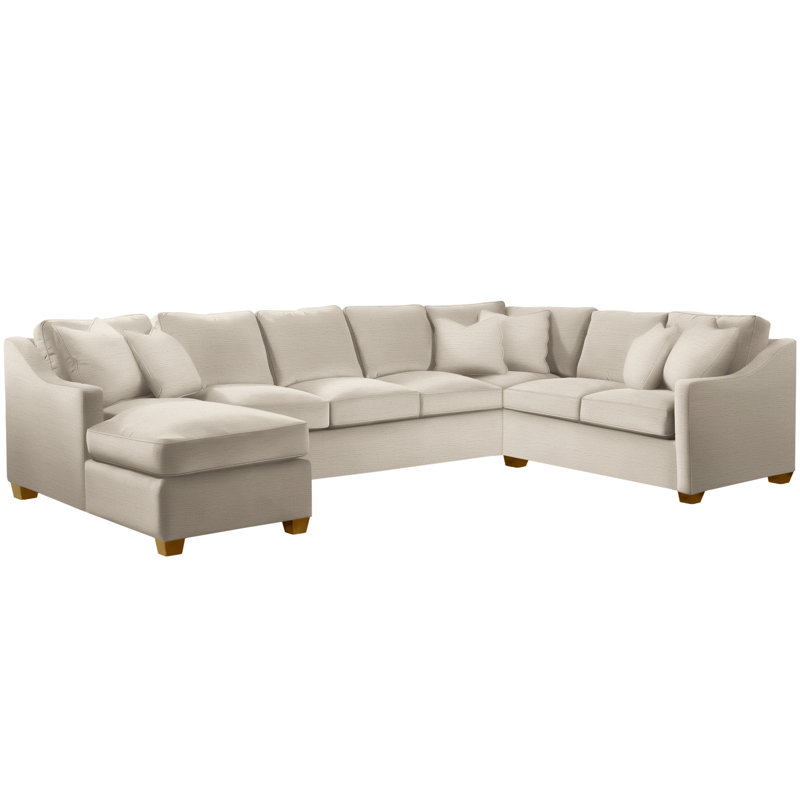 Canapé modulaire grand angle Performance Fabrics® de 138 po Oliver, La Havane, Accoudoir à gauche (vu de face)