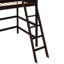 Lit mezzanine simple en bois massif avec échelle-1049002488