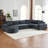 141.7" Chenille Oversized Modular Sofa-1126267767