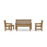 Dylana Outdoor 5 - Piece Teak Conversation Set