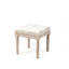 Tabouret d'appoint élégant, repose-pieds capitonné avec pieds sculptés, tabouret de meuble-lavabo, banc d'appoint de style classique
