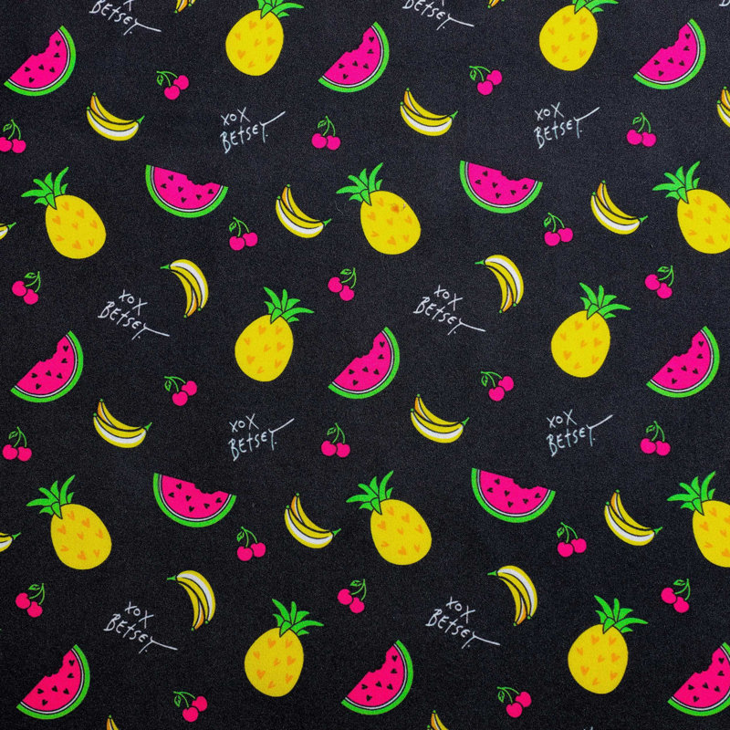 Betsey Johnson Printed Novelty Sheet Sets, King Sheet Set with 2 King Pillowcases, Flower Fun Green