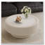 Table basse de rangement ronde cannelée 31,5 pouces avec plateau en verre trempé-133334123-133334124