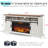 Dilakshika 70"W Farmhouse Fireplace Tv Stand With Sliding Barn Doors-94124154