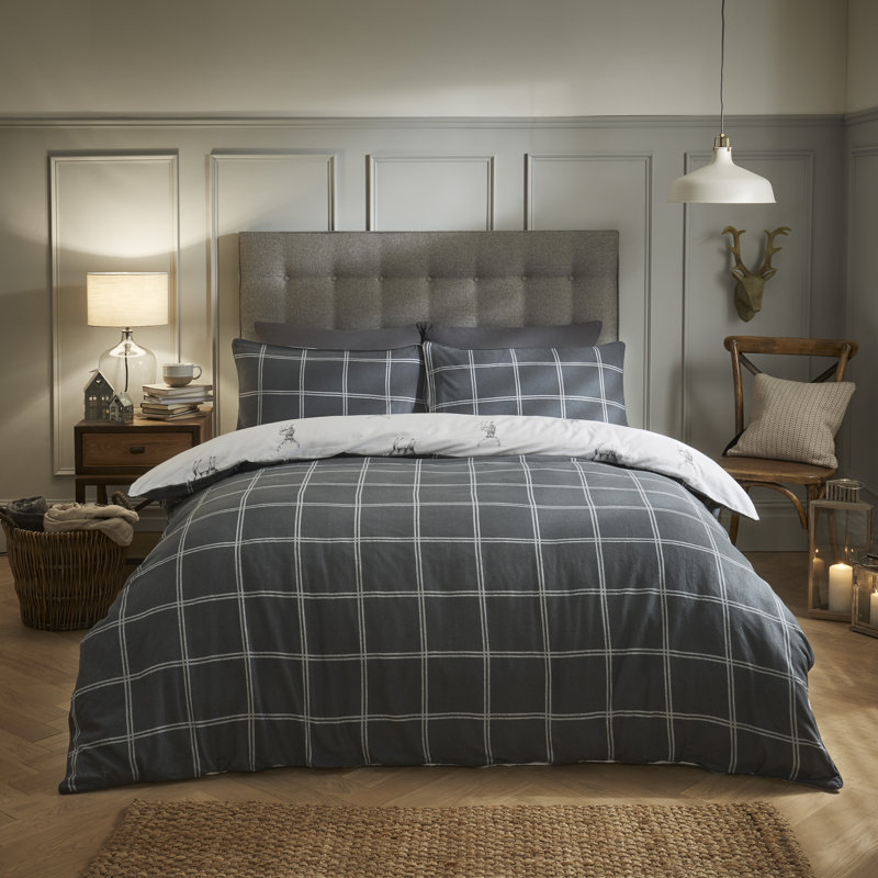 Rosenstein Cotton Animal Print Duvet Cover Set with Pillowcases Included, Super King Duvet Cover + 2 Standard Pillowcases