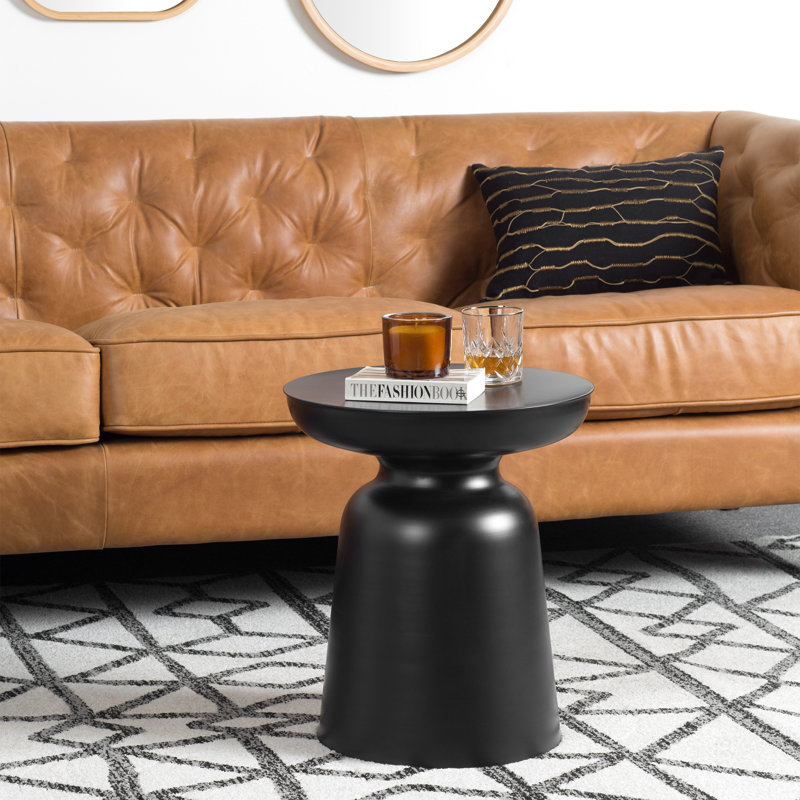 Berggren Metal Accent Stool, Black