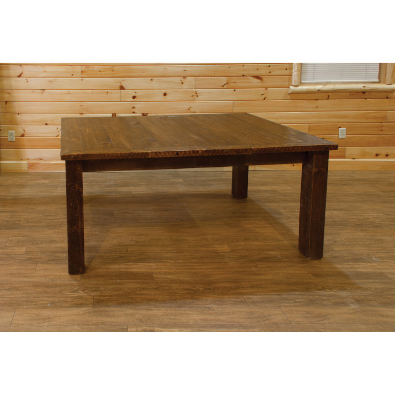 Bechtold Extendable Pine Solid Wood Dining Table
