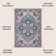 Huddleston Ornate Large Medallion Machine-Washable Blue/Beige Rug
