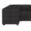 Canapé-lit modulaire en U escamotable avec ports USB, 3 coussins et chaise de rangement-118014425