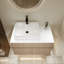 Meuble-lavabo mural 32 po avec lavabo en céramique et portes à fermeture en douceur-2127719114