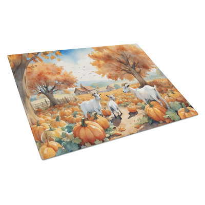 Planche à découper en verre Autumn Goats