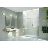 Astro 64 - 68 in. x 78 in. Fully Frameless Glass Sliding Shower Door