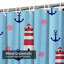 Rideau de douche nautique imperméable à l'eau avec 12 crochets-1835723962