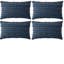 Ensemble de 4 housses de coussin à motif jacquard rayé -1096977631-1257747459-1257747485