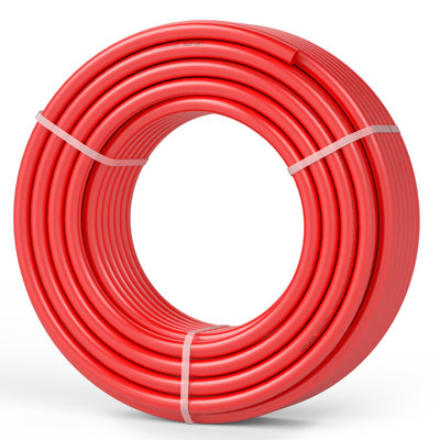 Tube PEX-B pour eau potable 3/4 po x 100 pi rouge VEVOR avec coupe-tuyau