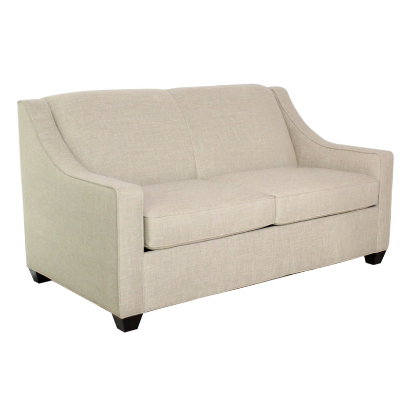 Phillips 68" Square Arm Loveseat with Reversible Cushions, Cafelle, Ridgecrest Putty
