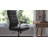 High Back Executive Swivel Office Chair with Frame, Arms, and Transparent Roller Wheels-90122493-90122464