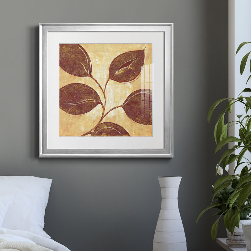 Marsala Moment II - Cadre photo, reproduction d'art sur papier, Papier avec cadre argenté, H 17,5 po x l 17,5 po x P 1,5 po