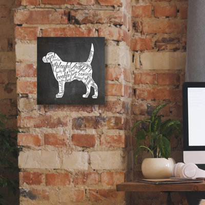 'Dog' by Erin Clark Canvas Wall Art