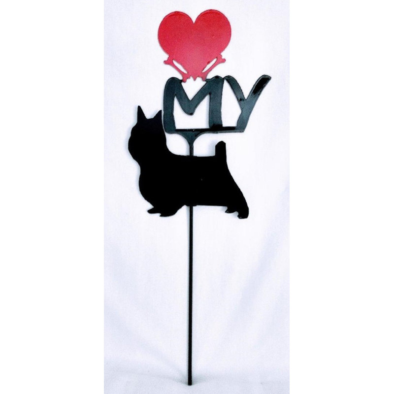 Cairn Terrier Love My Heart Garden