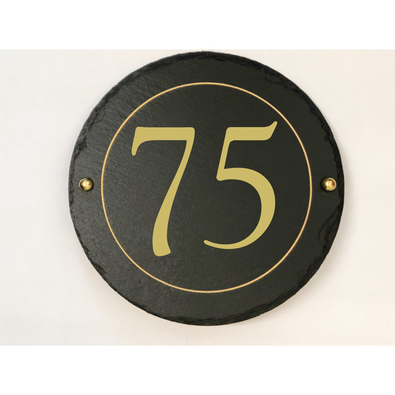 Easingwold 24cm H Stone House Number, 75