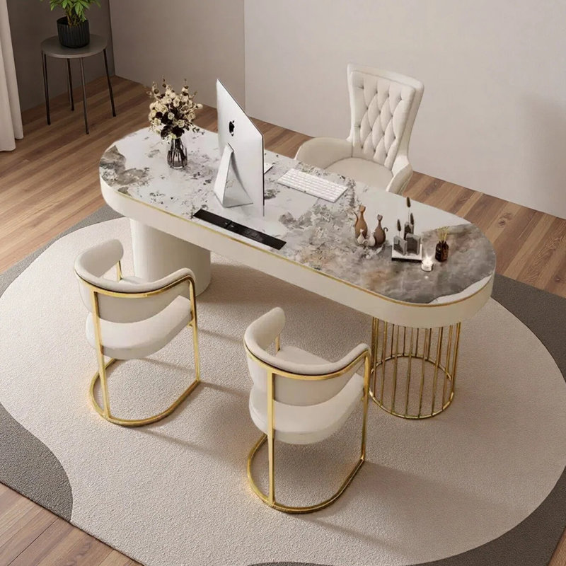 Bureau luxueux de style italien, H 29,53 po x l 55,12 po x P 23,62 po