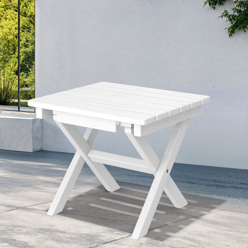 Table d'appoint Kahn, Blanc